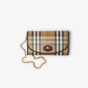 Burberry Highlands Chain Strap Wallet​